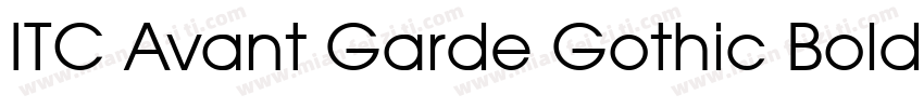 ITC Avant Garde Gothic Bold字体转换